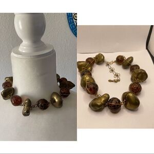 Vintage ABRA COUTURE chunky necklace choker